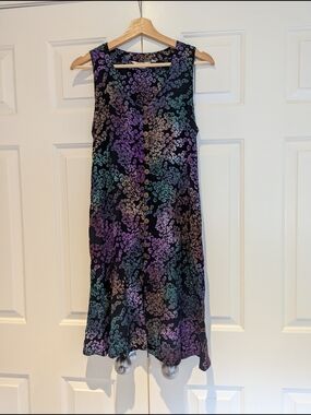 Sleeveless Midi Mini Floral Tie Back Dress Lagenlook Boho Whimsigoth 90s  Fairy